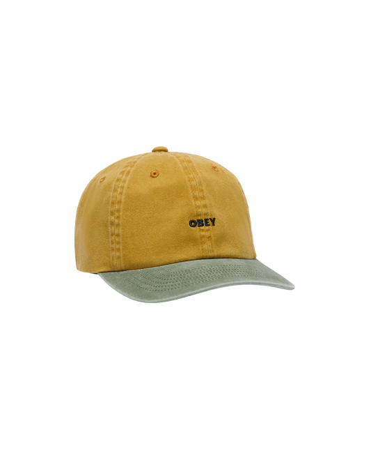 PIGMENT OBEY BOLD 6 PANEL STRAPBACK MUSTARD MULTI 