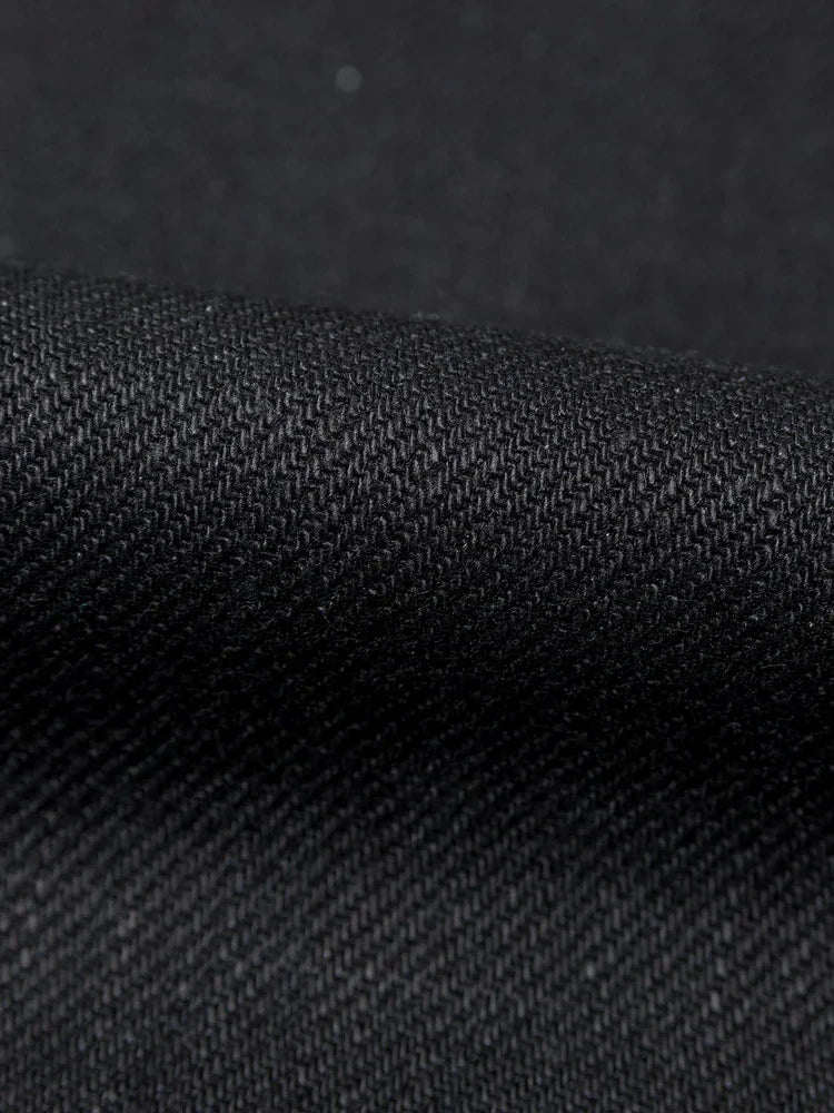 NAKED & FAMOUS EASY GUY SOLID BLACK SELVEDGE