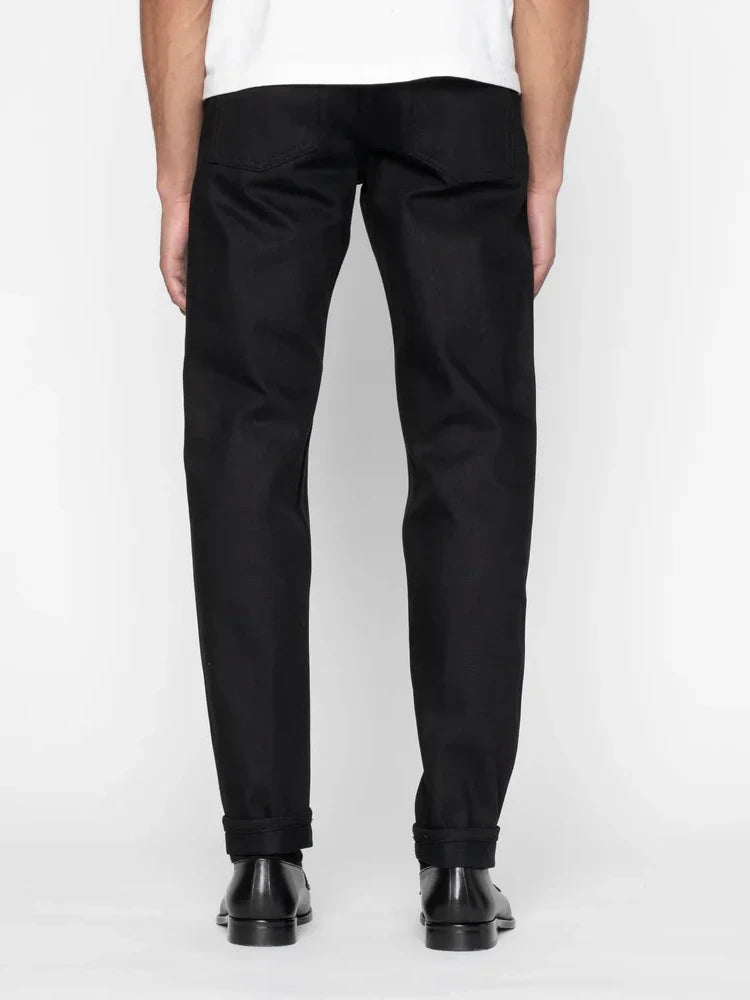 NAKED & FAMOUS EASY GUY SOLID BLACK SELVEDGE