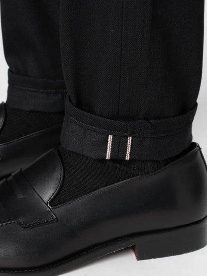 NAKED & FAMOUS EASY GUY SOLID BLACK SELVEDGE