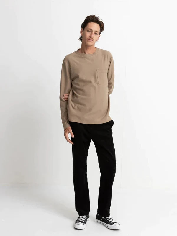 RHYTHM VINTAGE TEXTURED LONG SLEEVE T-SHIRT MOONROCK