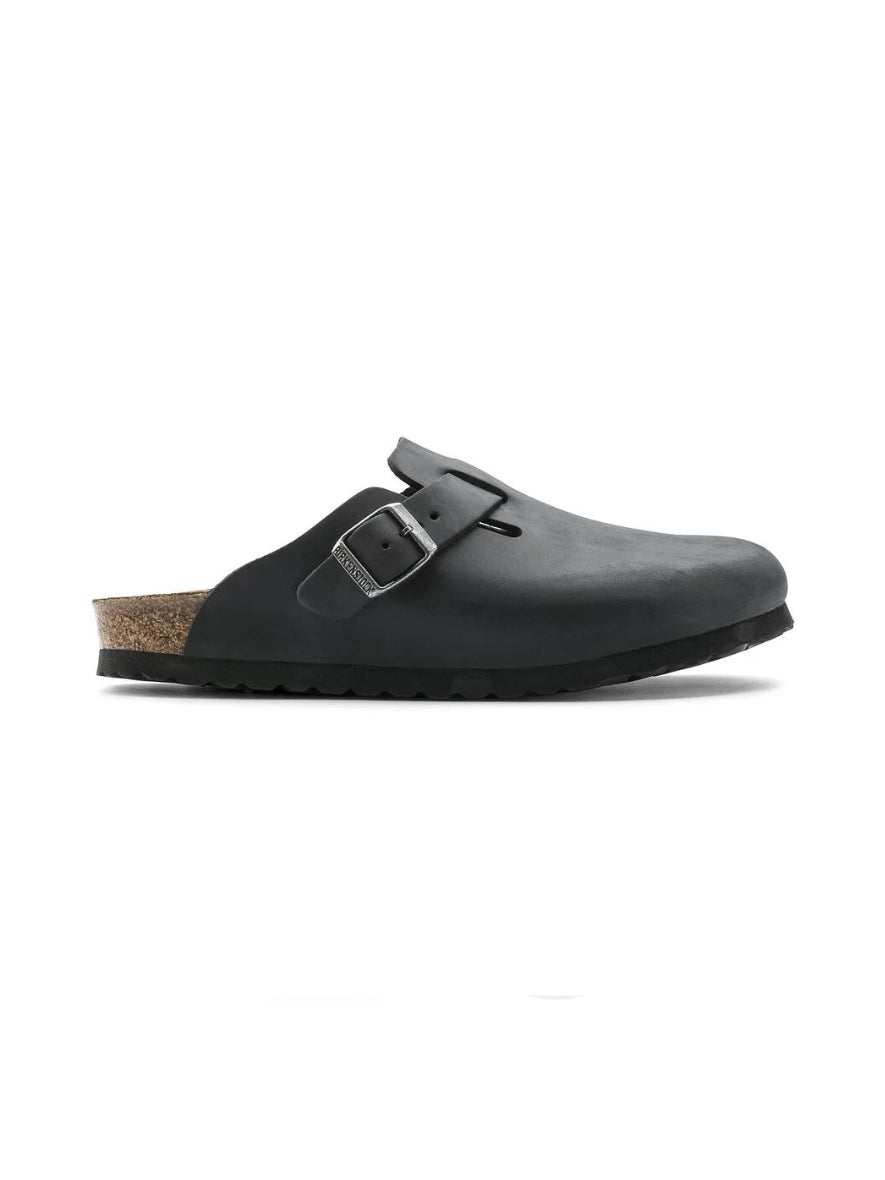 BIRKENSTOCK BOSTON OILED LEATHER BLACK 