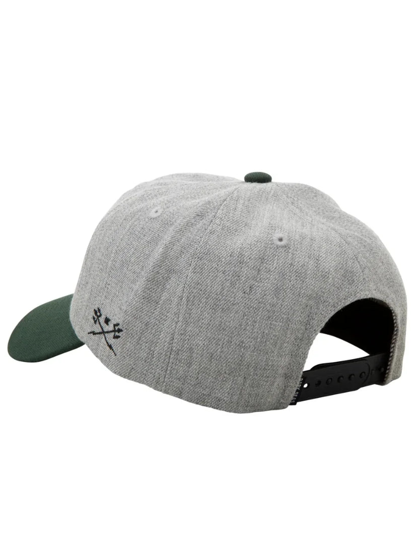 DARK SEAS CRYPT HAT GREY/GREEN