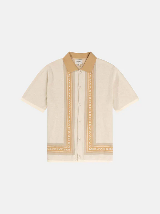 RHYTHM LOMA KNITTED S/S SHIRT NATURAL 