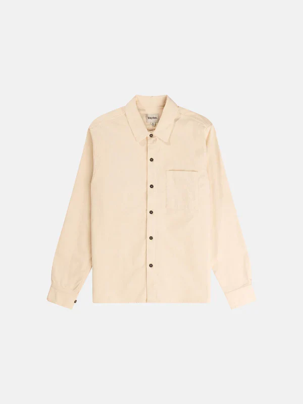 RHYTHM CORDUROY L/S SHIRT NATURAL 