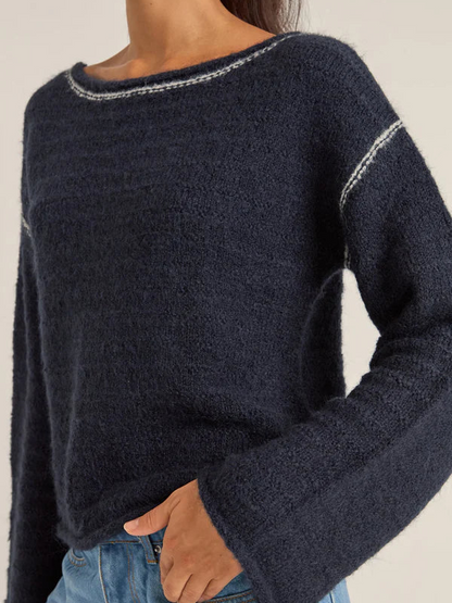 RHYTHM BAKLAVA SWEATER KNIT NAVY