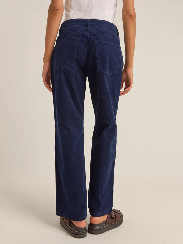 RHYTHM LULA LOW RISE PANT NAVY