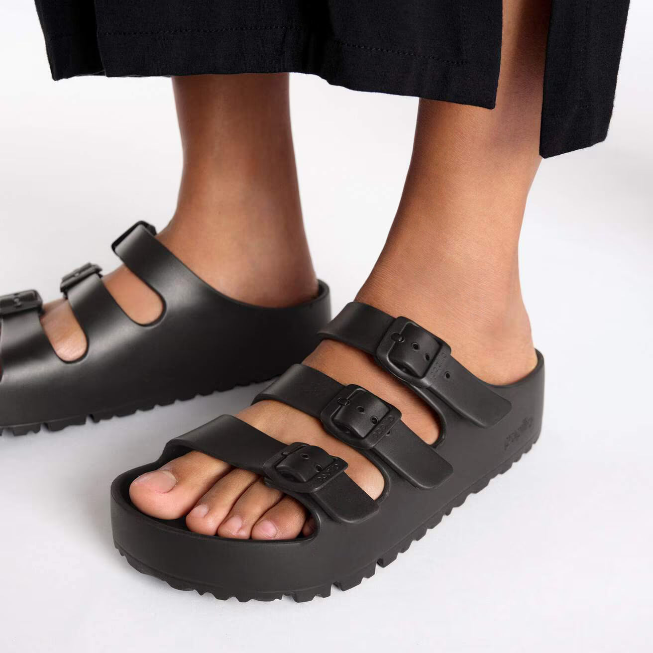 BIRKENSTOCK FLORIDA FLEX PLATFORM EVA BLACK 