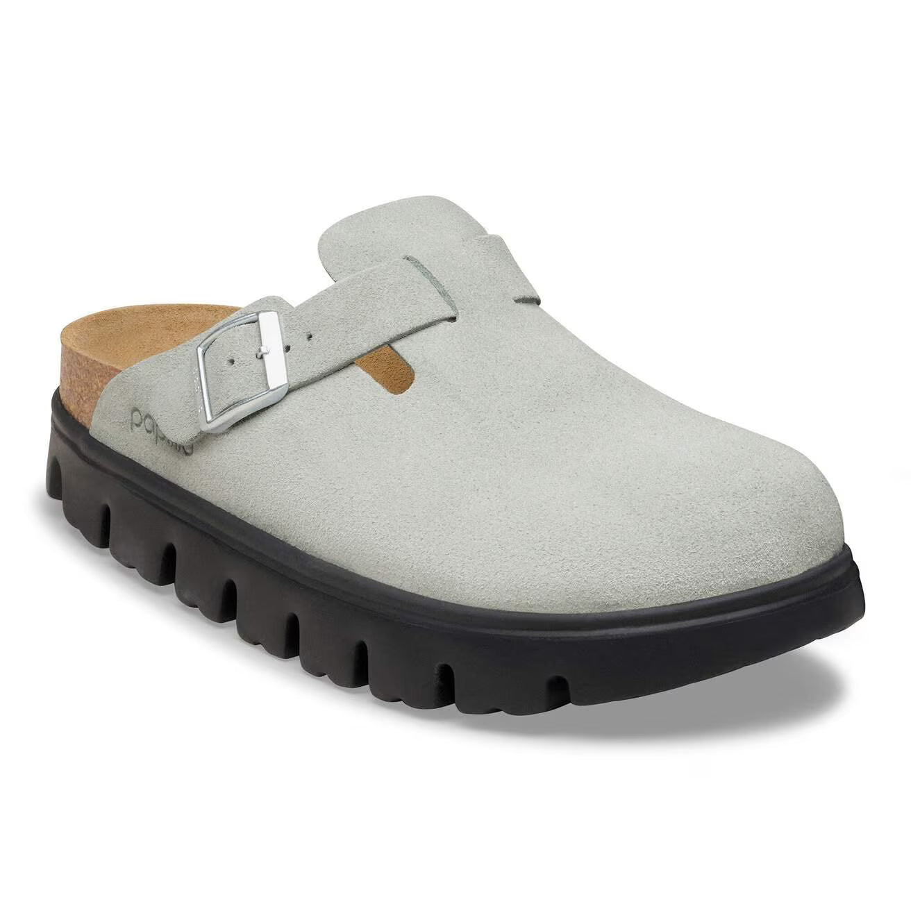 BIRKENSTOCK BOSTON CHUNKY SUEDE LEATHER PURE SAGE 