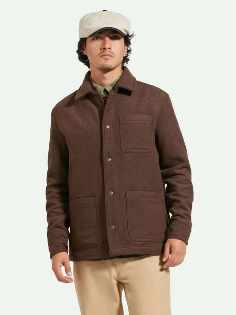 BRIXTON SHOP CHORE COAT PINECONE BROWN