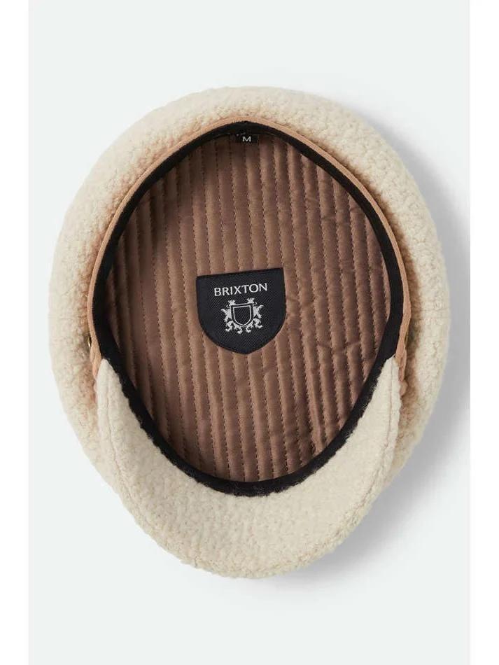 BRIXTON FIDDLER CAP NATURAL SHERPA 
