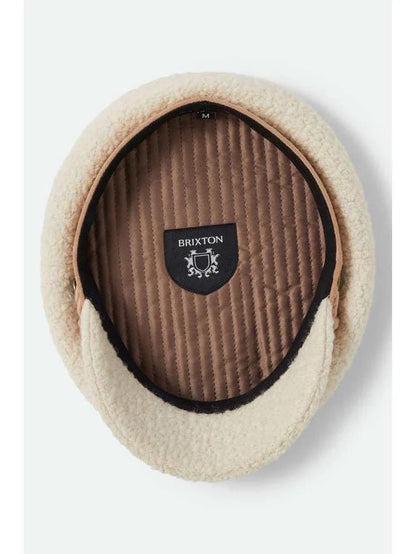 BRIXTON FIDDLER CAP NATURAL SHERPA 