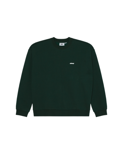 OBEY SHIELDS EXTRA HEAVY CREW GREEN GABLES 