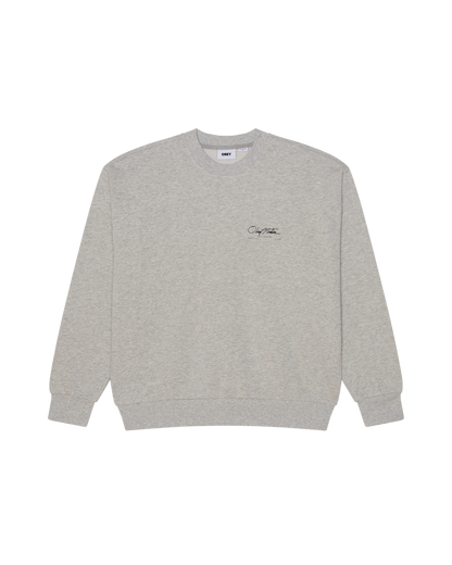 OBEY AUTOGRAPH CREW ASH GREY 