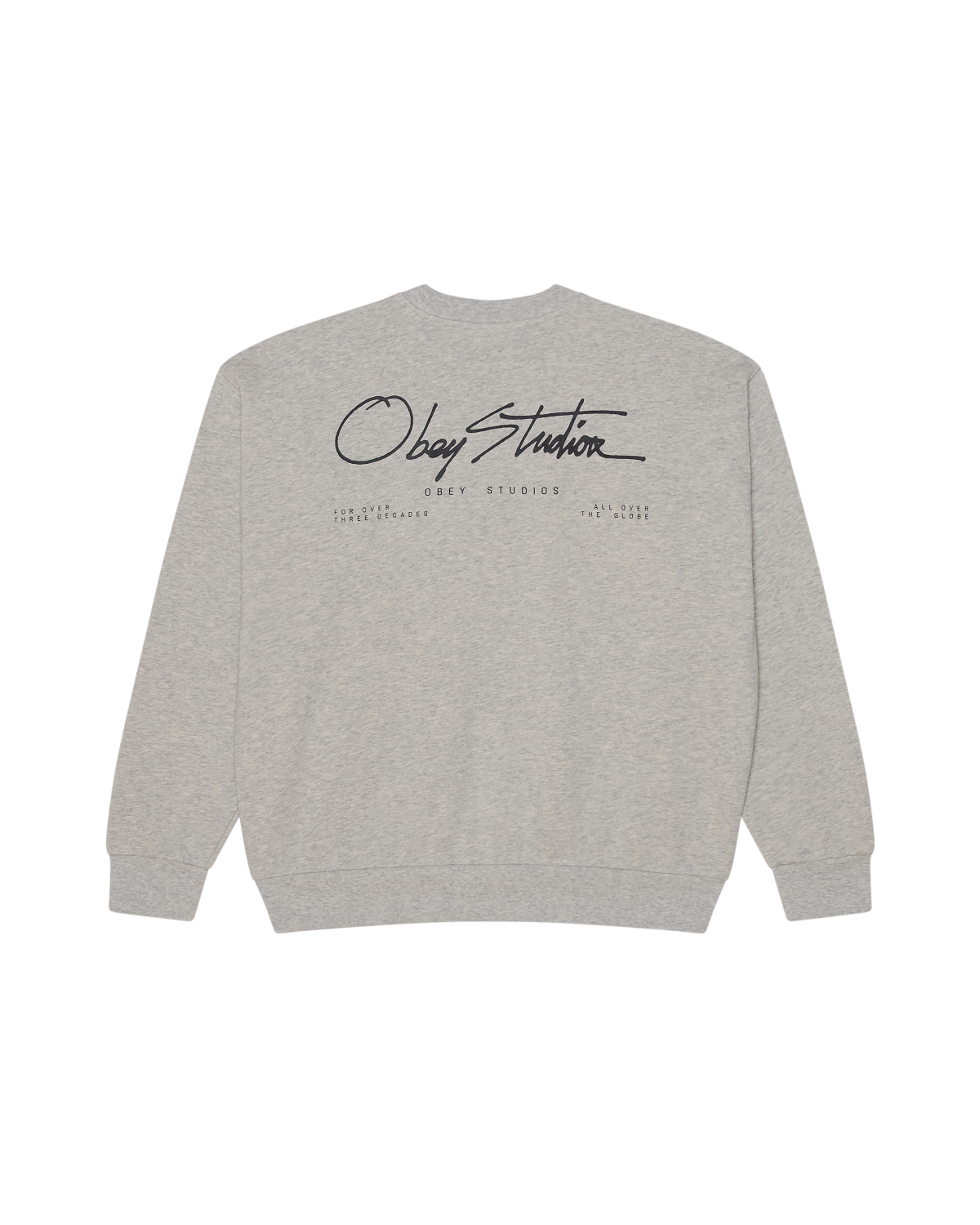 OBEY AUTOGRAPH CREW ASH GREY 
