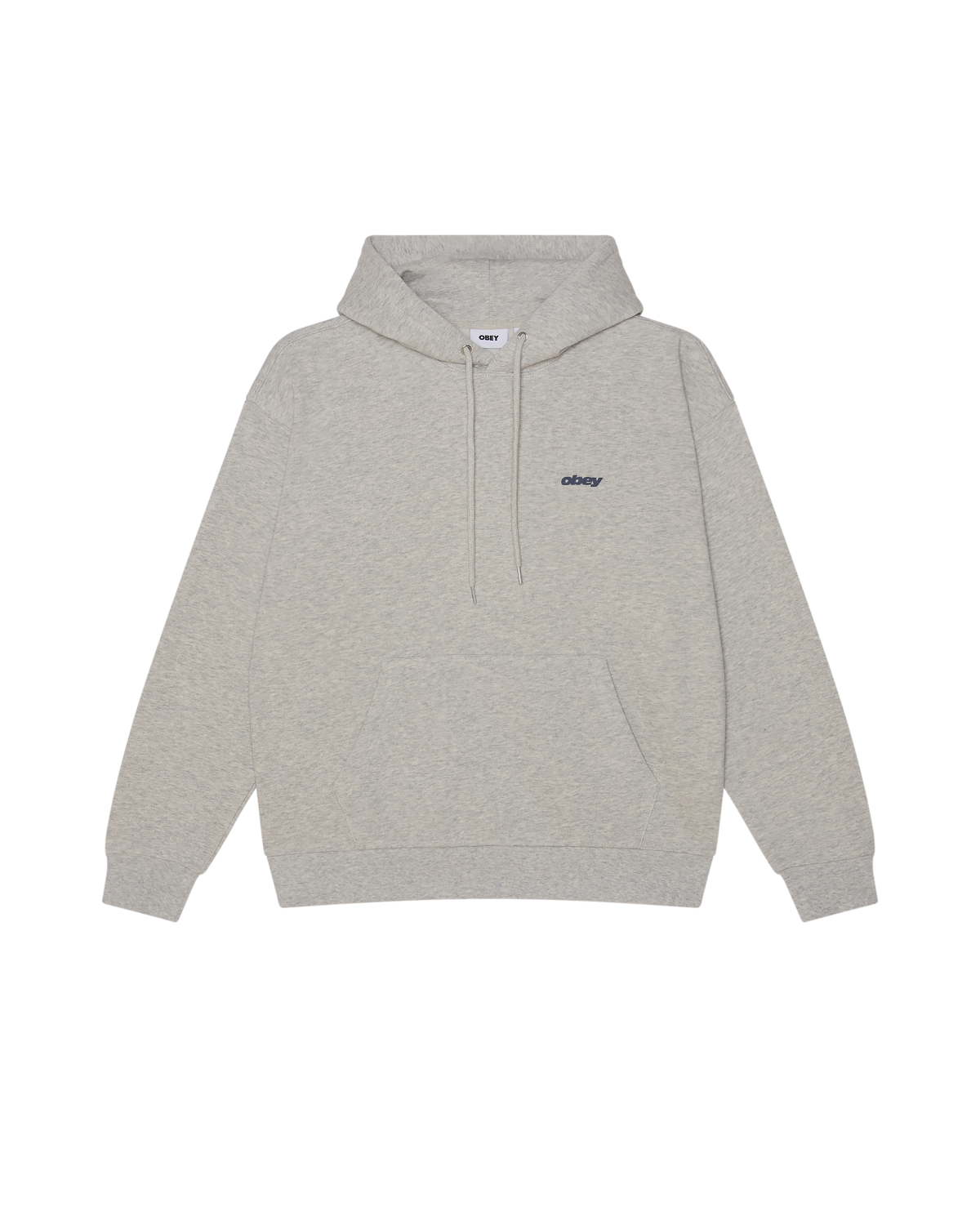 OBEY LEAGUE PULLOVER HOODIE ASH GREY 