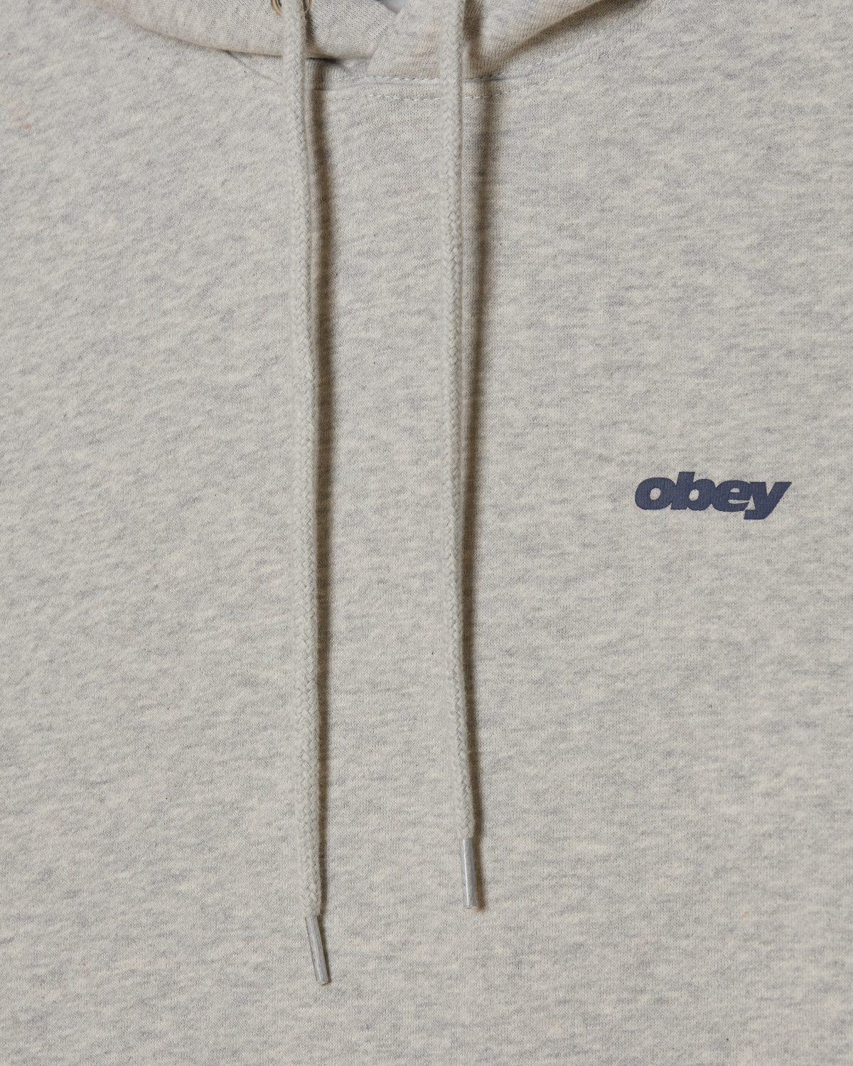 OBEY LEAGUE PULLOVER HOODIE ASH GREY 