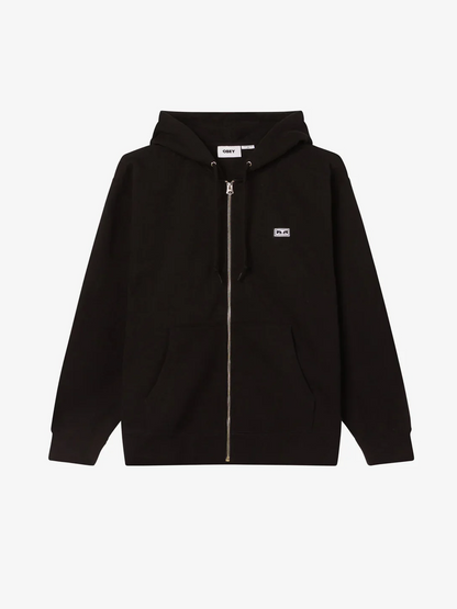 OBEY EST. WORKS EYES ZIP HOOD BLACK 