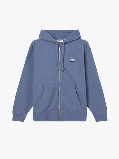 OBEY ESTABLISHED WORKS EYES ZIP HOOD CORONET BLUE 