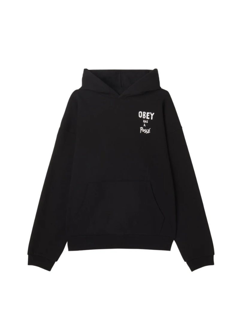 OBEY POSSE EXTRA HEAVY HOOD BLACK