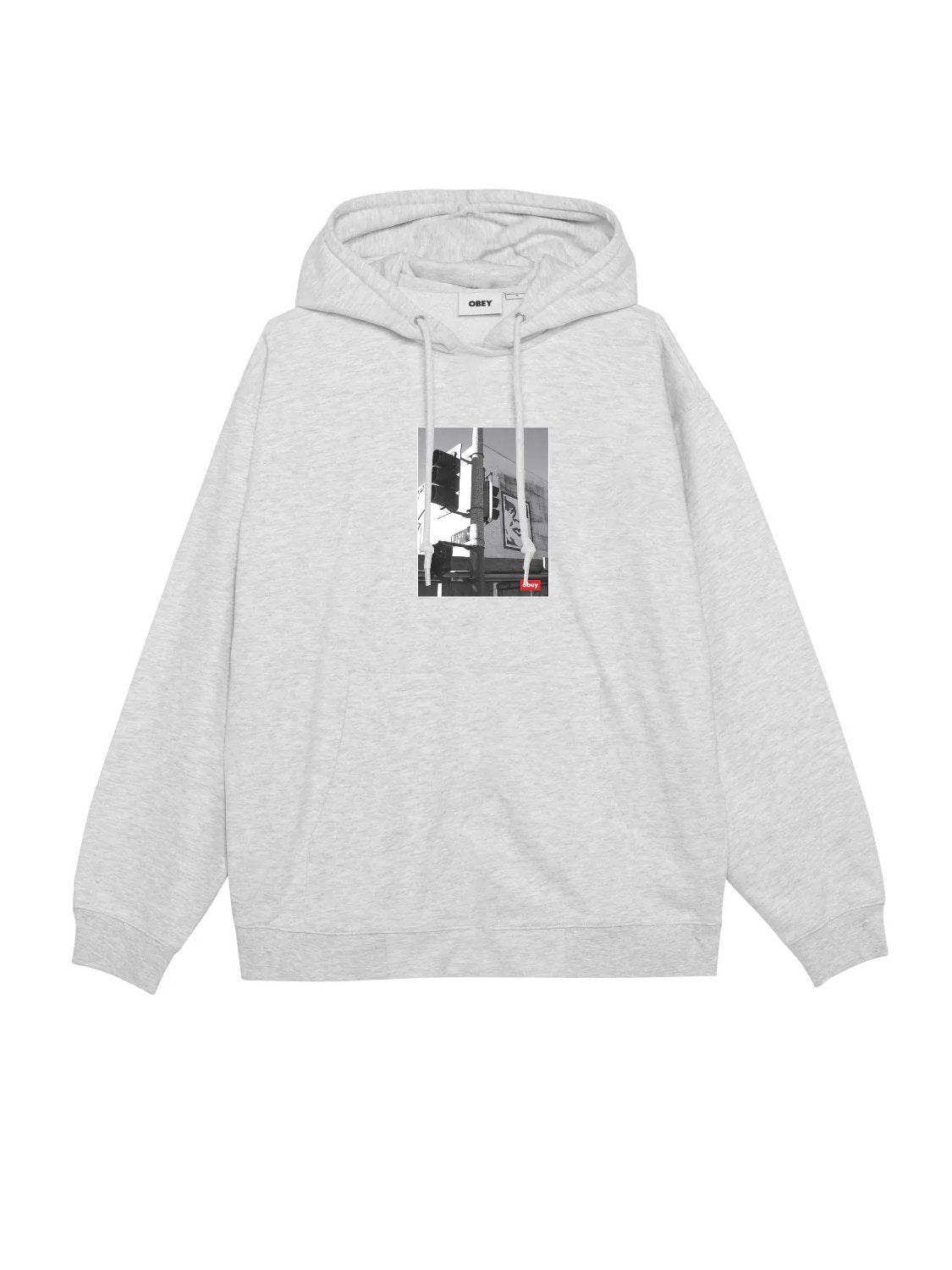 OBEY LOS ANGELES HOODIE GREY
