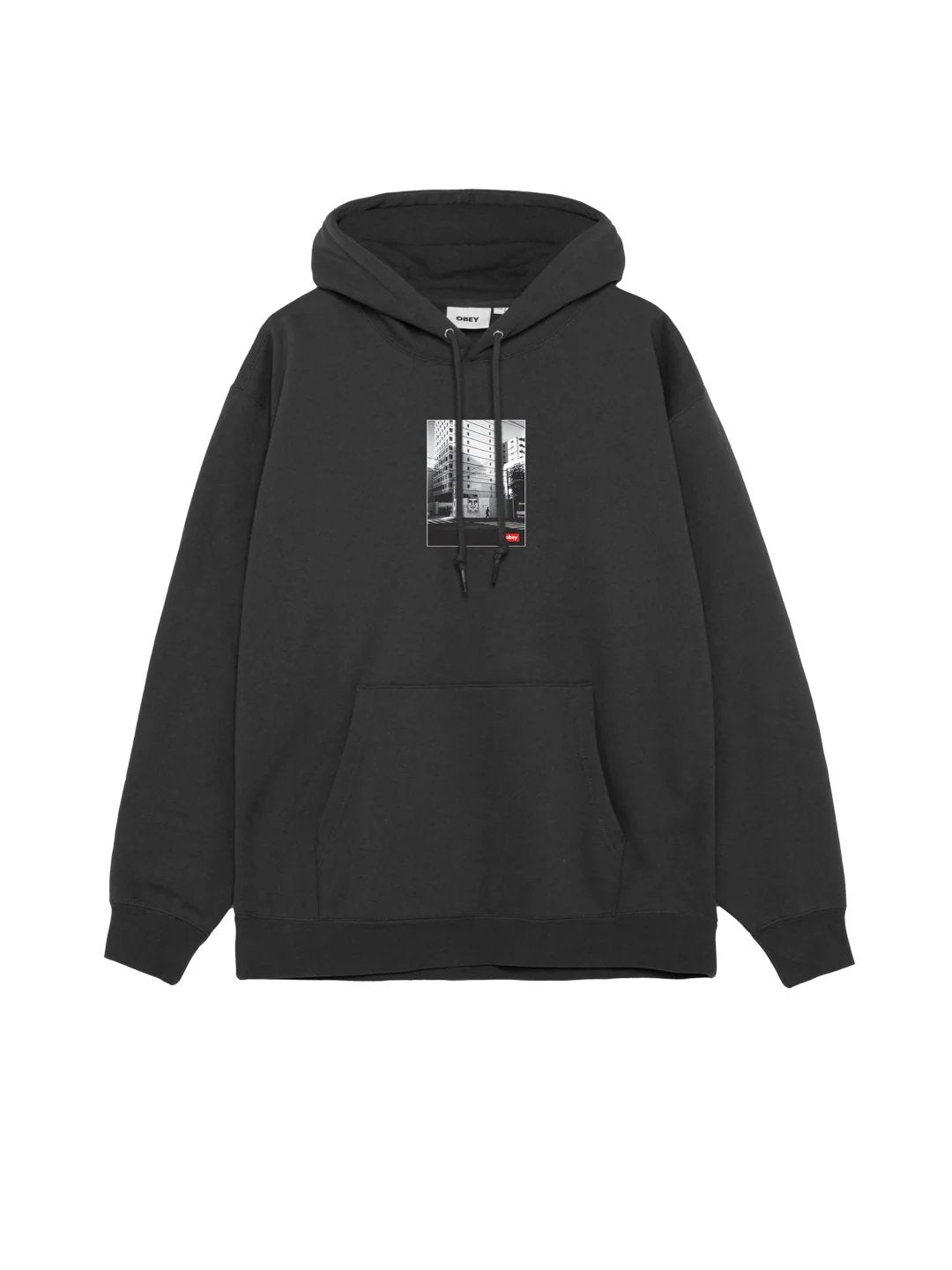 OBEY OSAKA PHOTO PULLOVER BLACK 