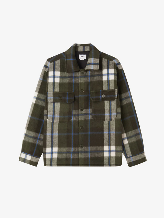 OBEY STANTON SHIRT JACKET ROSIN MULTI