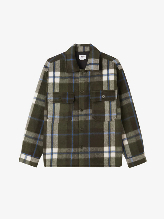 OBEY STANTON SHIRT JACKET ROSIN MULTI 