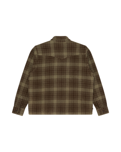 OBEY WILLIE ZIP SHIRT JACKET TURKISH COFFEE