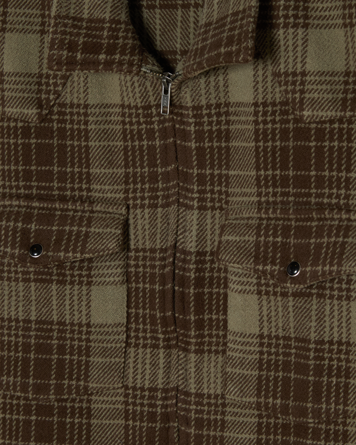 OBEY WILLIE ZIP SHIRT JACKET TURKISH COFFEE
