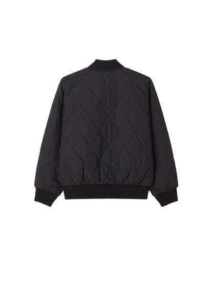 OBEY LIZET QUILTED BOMBER BLACK