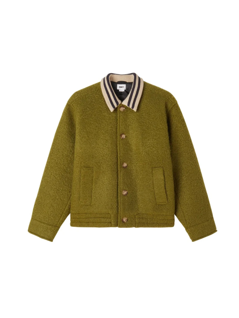 OBEY SAUNDERS BLOUSON JACKET MOSS GREEN