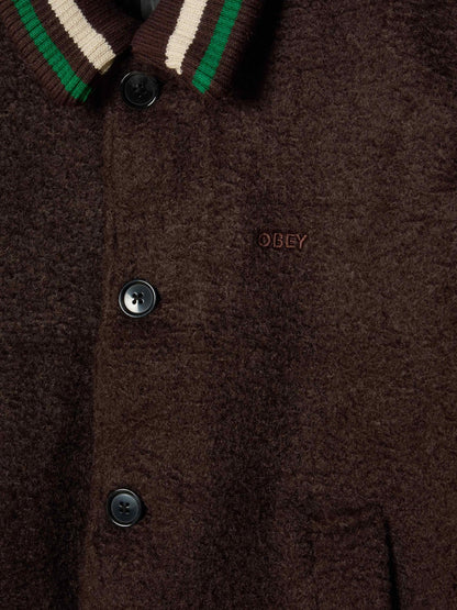 OBEY ARDEN BLOUSON JACKET JAVA BROWN 