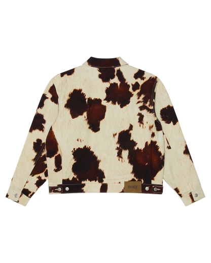 OBEY WORKSHOP JACKET COW PRINT 