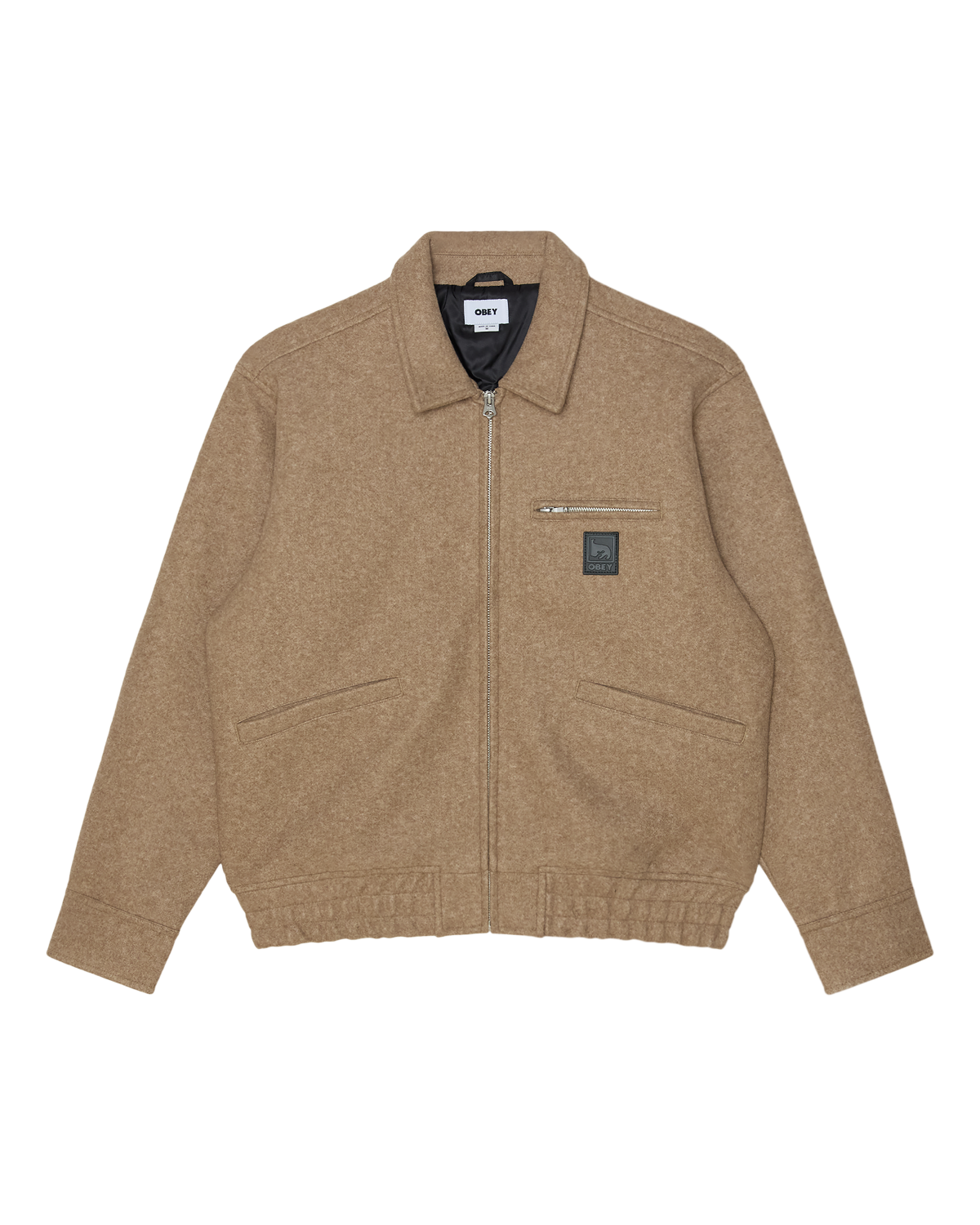 OBEY LEDGER BLOUSON JACKET LATTE 