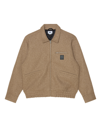 OBEY LEDGER BLOUSON JACKET LATTE 
