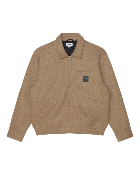 OBEY LEDGER BLOUSON JACKET LATTE 