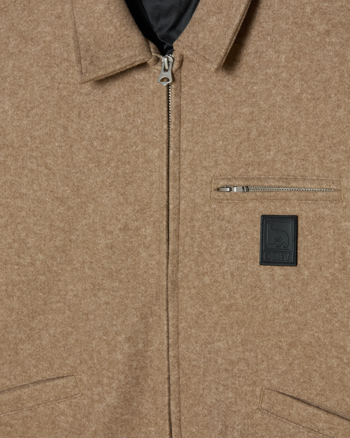 OBEY LEDGER BLOUSON JACKET LATTE 