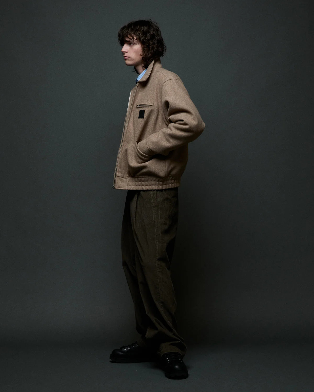 OBEY LEDGER BLOUSON JACKET LATTE 
