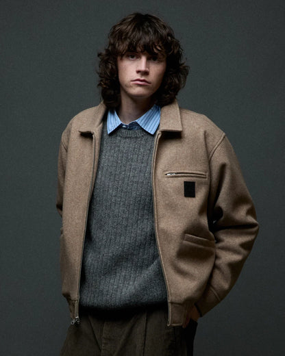 OBEY LEDGER BLOUSON JACKET LATTE 
