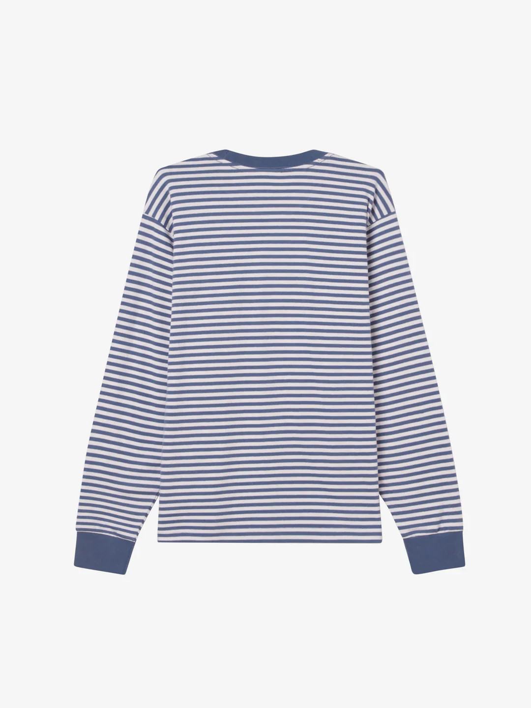 OBEY ESTABLISHED WORKS EYES LONG SLEEVE STRIPE T-SHIRT CORONET BLUE