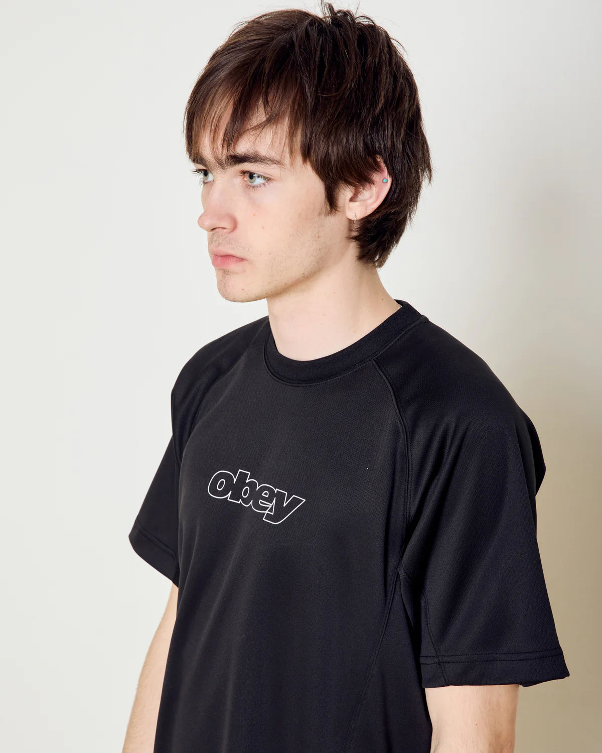 OBEY RUNNER ACTIVE TOP BLACK 