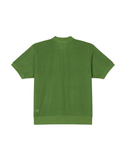 OBEY SARATOGA MESH POLO SS PIQUANT GREEN