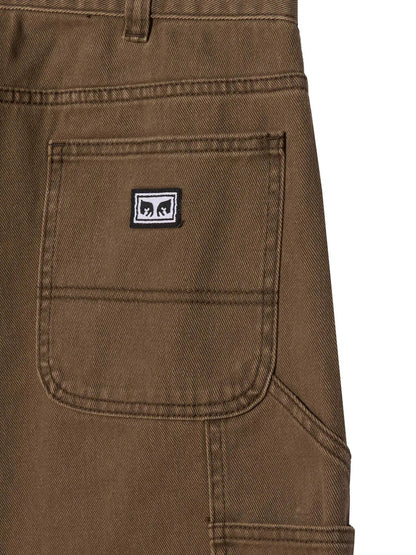 OBEY BIGWIG DENIM CARPENTER PANT WREN FADED WASH 