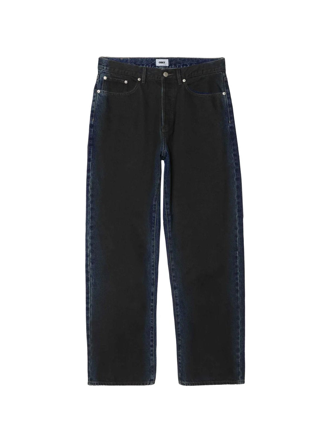 OBEY CLASSIC BAGGY SPRAY DENIM INDIGO SPRAY 