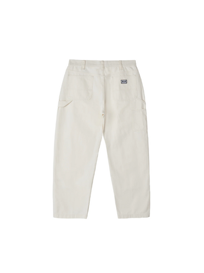 OBEY BIG TIMER TWILL DBL KNEE PANT UNBLEACHED
