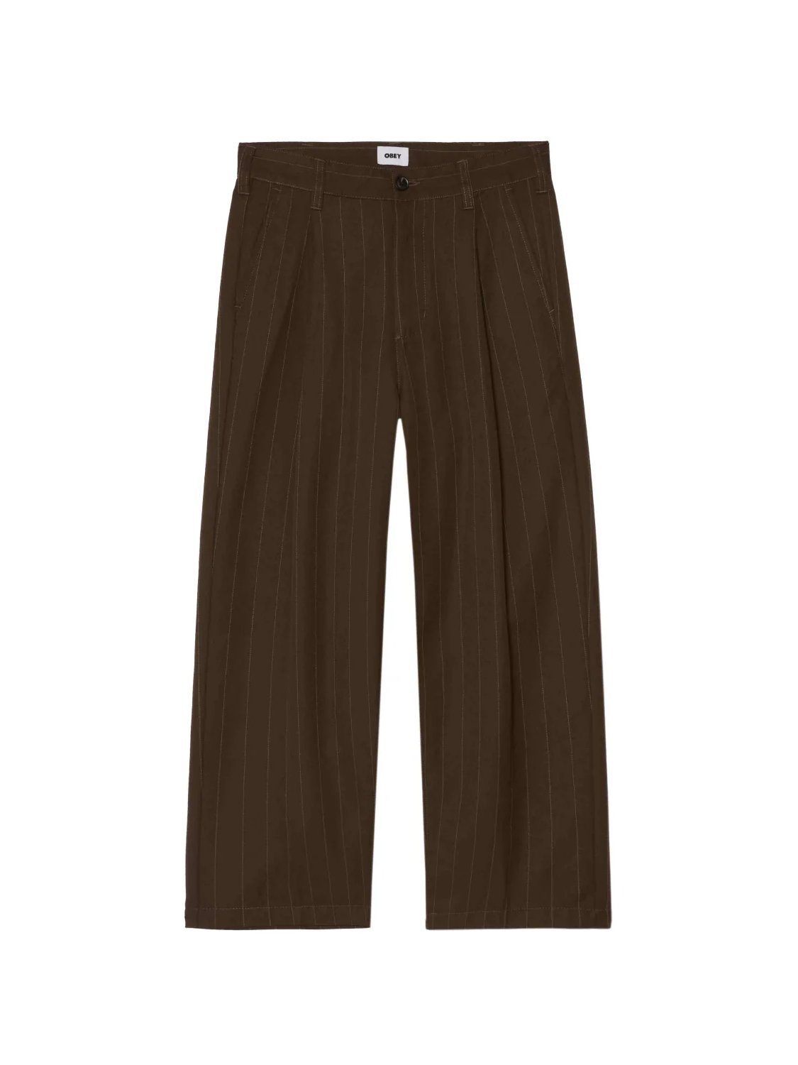 OBEY DEAN STRIPE PLEATED PANT WREN