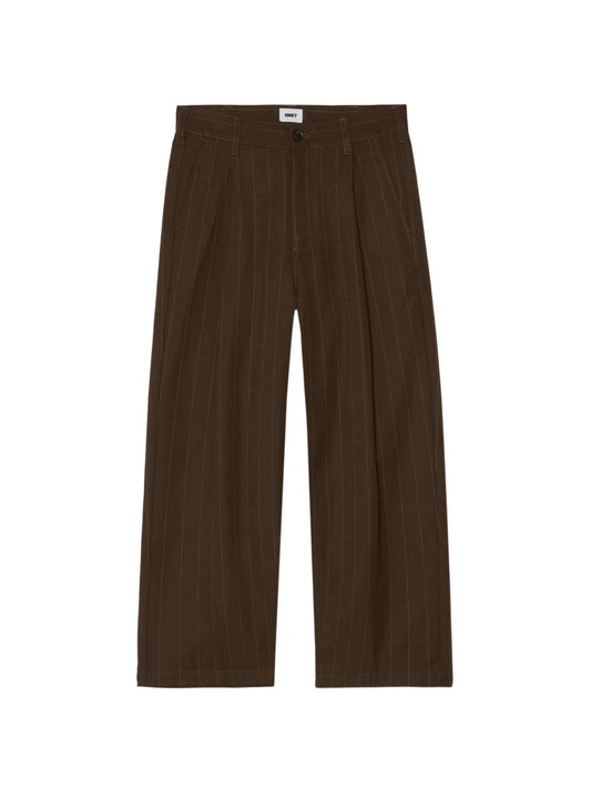 OBEY DEAN STRIPE PLEATED PANT WREN