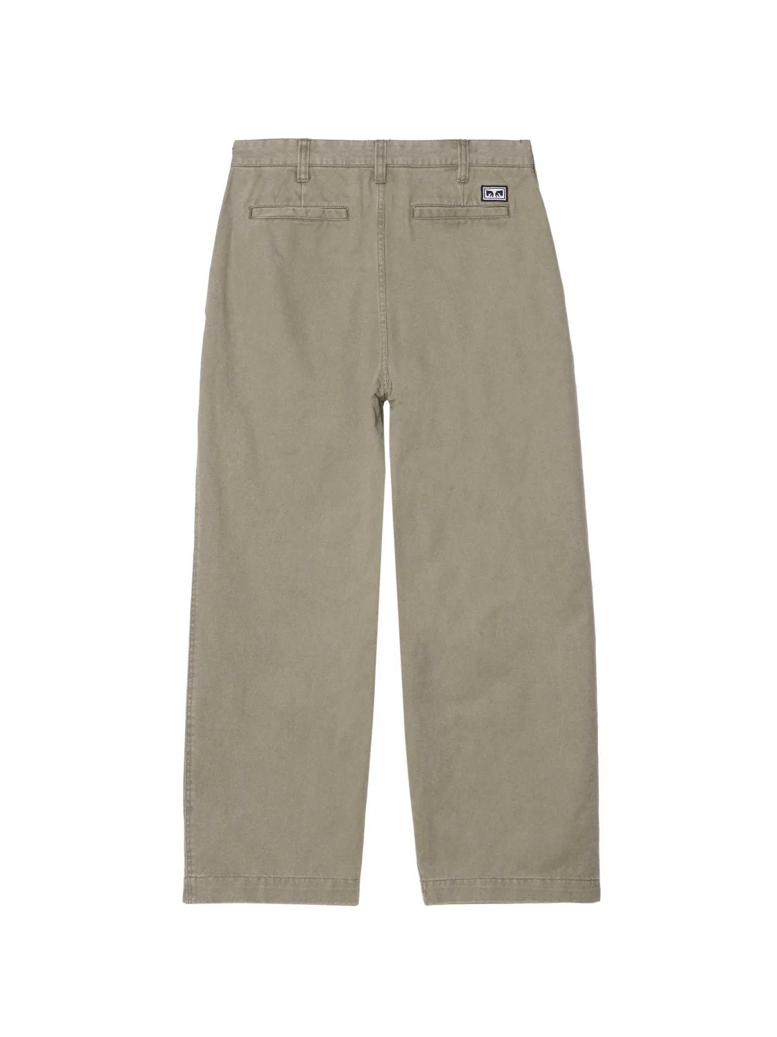 OBEY BIGWIG GIANT CHINO PANT SMOKEY OLIVE FADED WASH