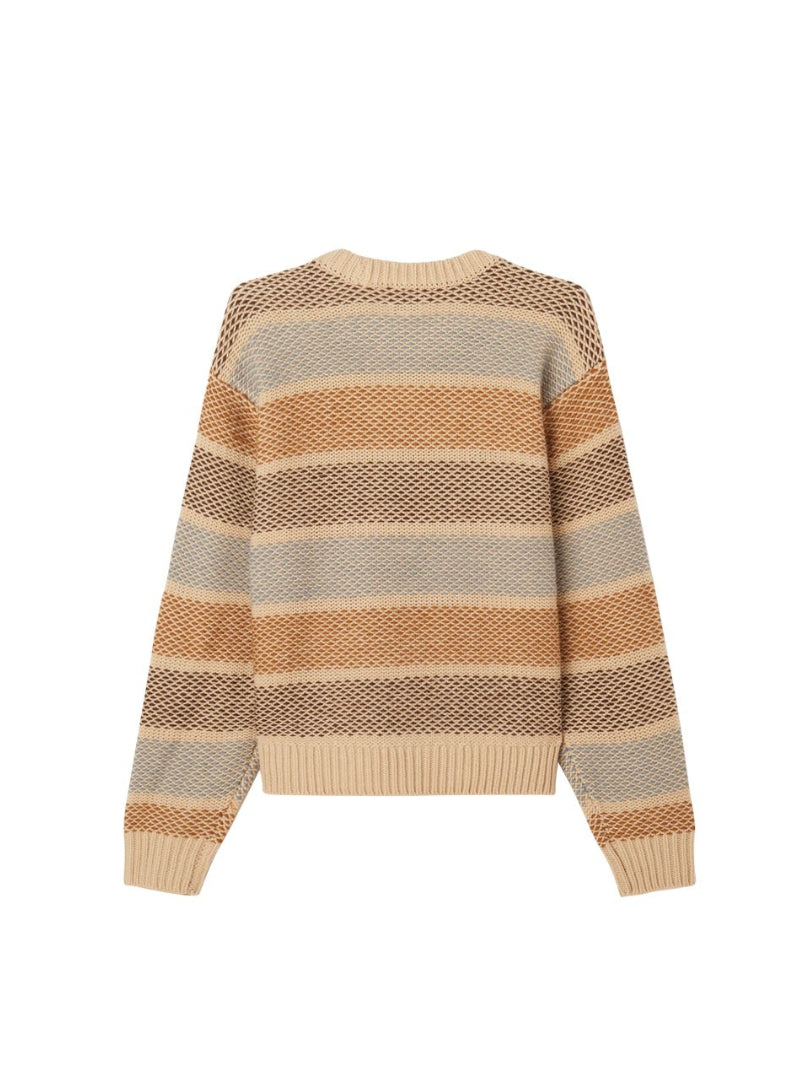 OBEY BENJAMIN CREWNECK BROWN